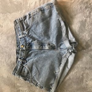 Wrangler short shorts denim light wash